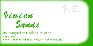 vivien sandi business card